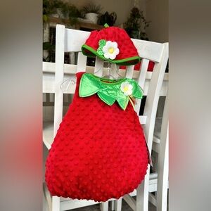 6/9m strawberry costume brand new with tags